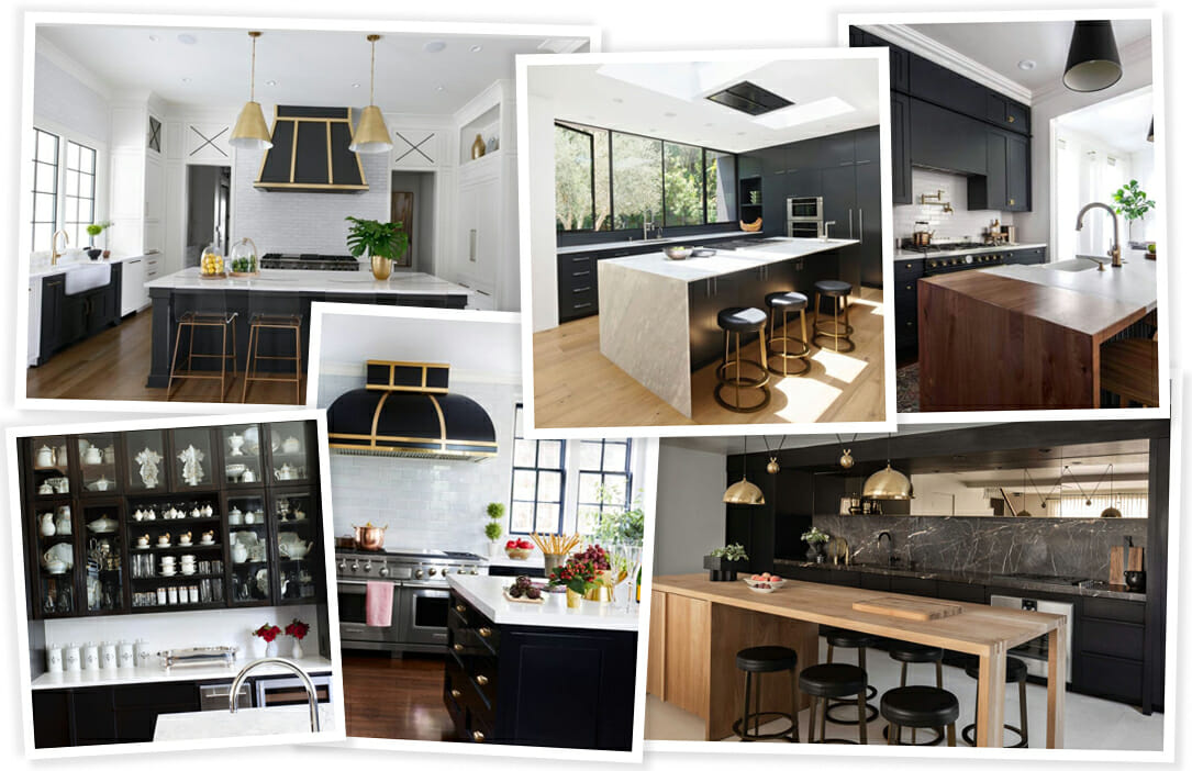 Black and gold kitchen inspiration and ideas