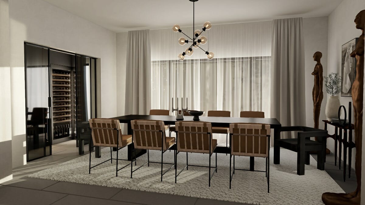 Contemporary dining room virtual interior design - Nikola P