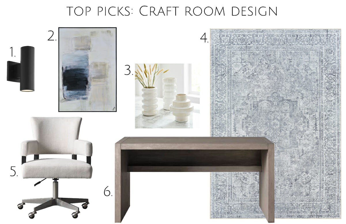 Decor picks for a craft room design