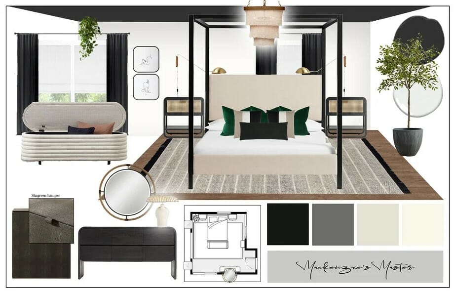 Decorilla 3D online room designer mood board