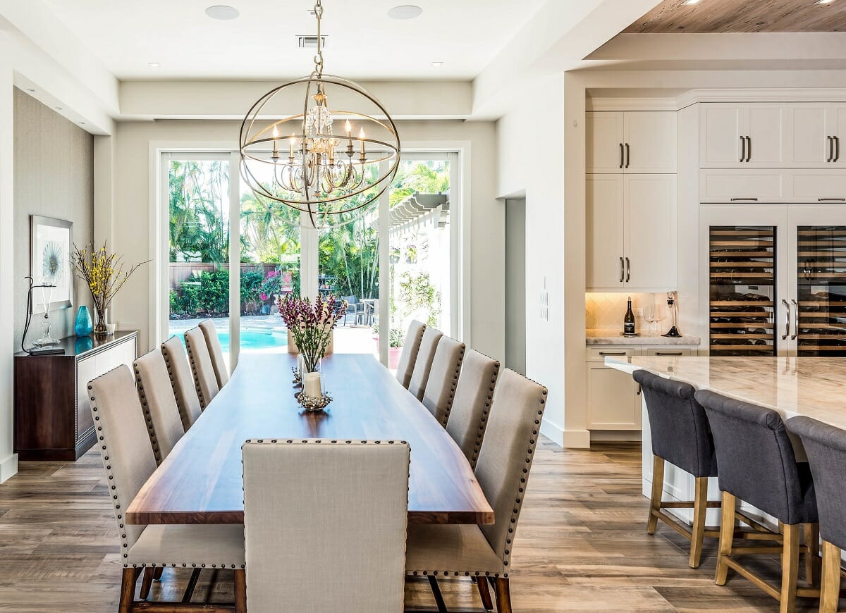 Dining and kitchen interior design palm beach - Dawn