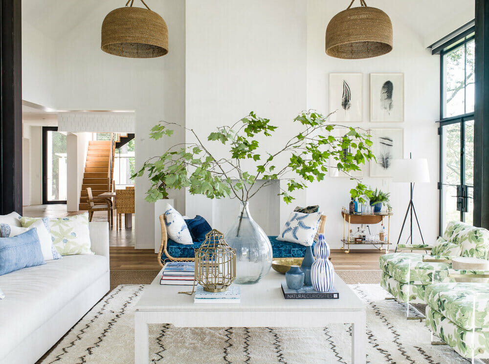 Living room summer décor - beach pretty