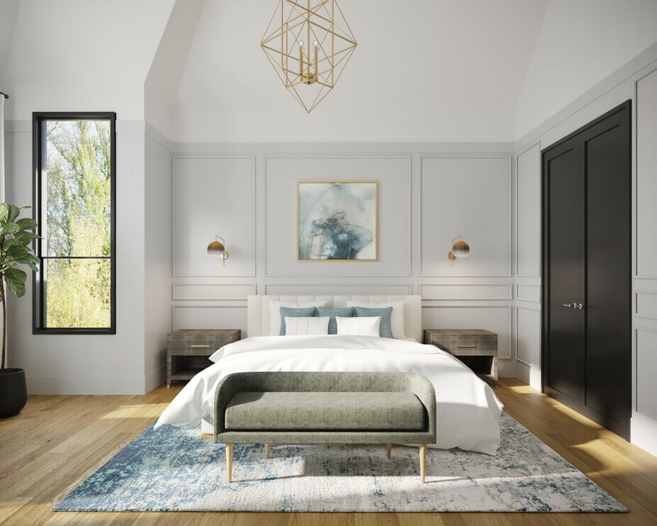 Luxury master bedroom by Drew F