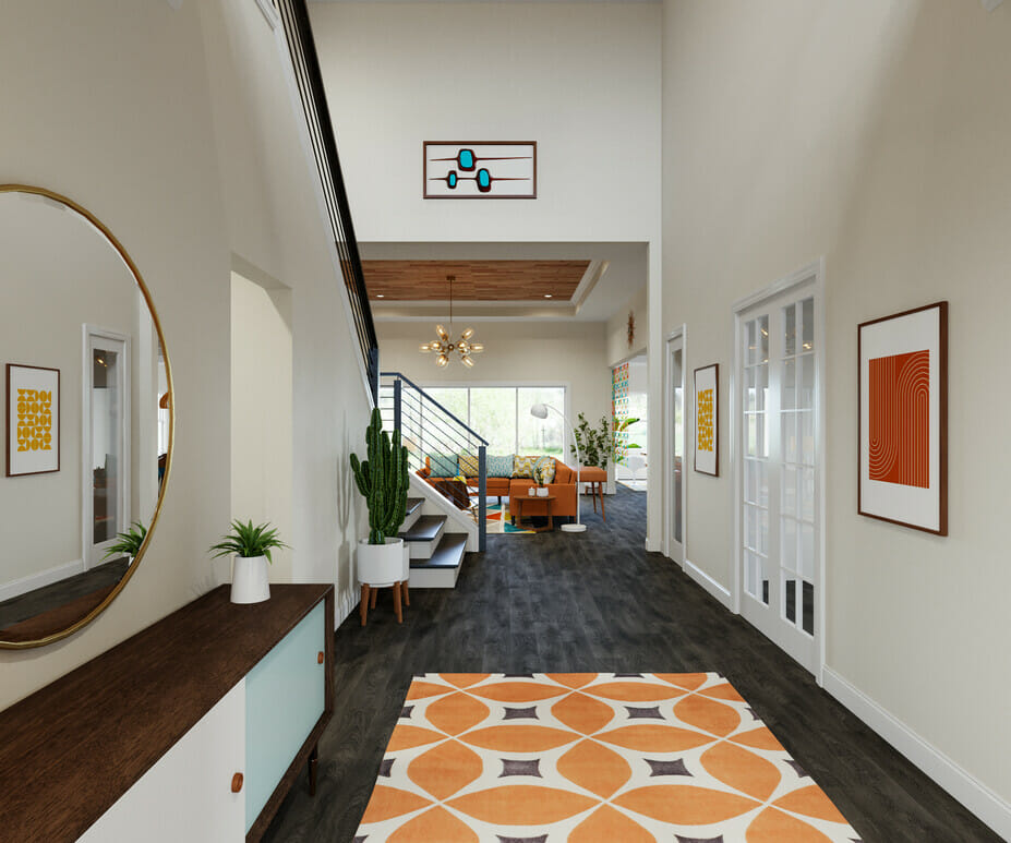 Mid-century entryway interior - Casey H