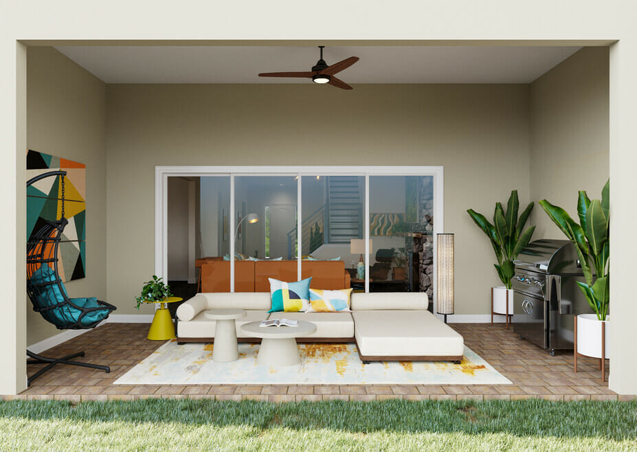 Mid-century modern decor ideas for a patio - Casey H.