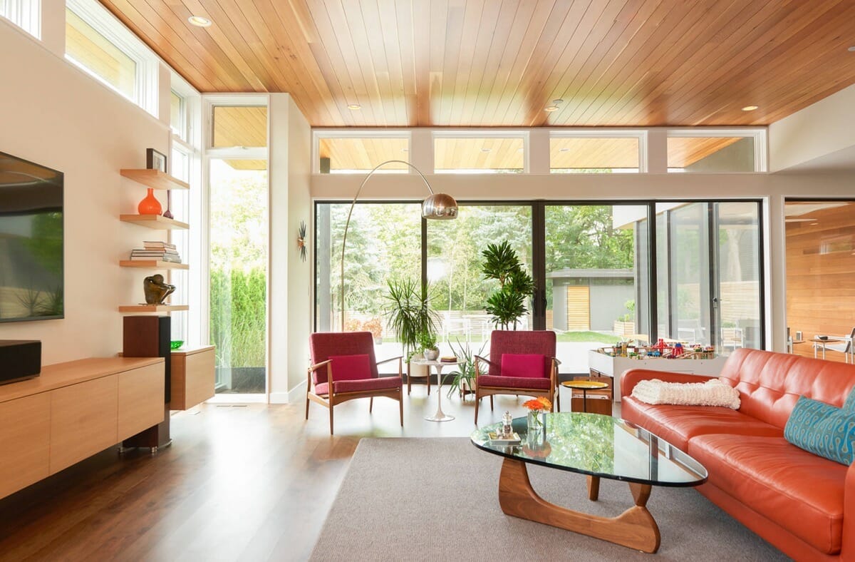 Before & After: Colorful Mid-Century Modern Design - Decorilla Online  Interior Design