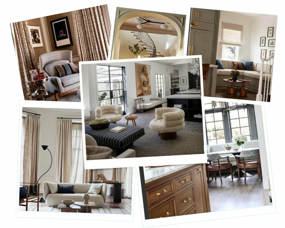 NYC apartment living room inspiration board