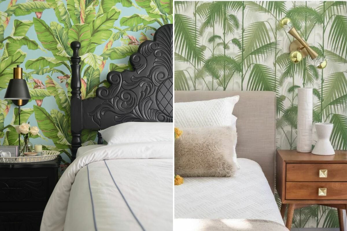 Nature inspired wallpaper as summer decor ideas