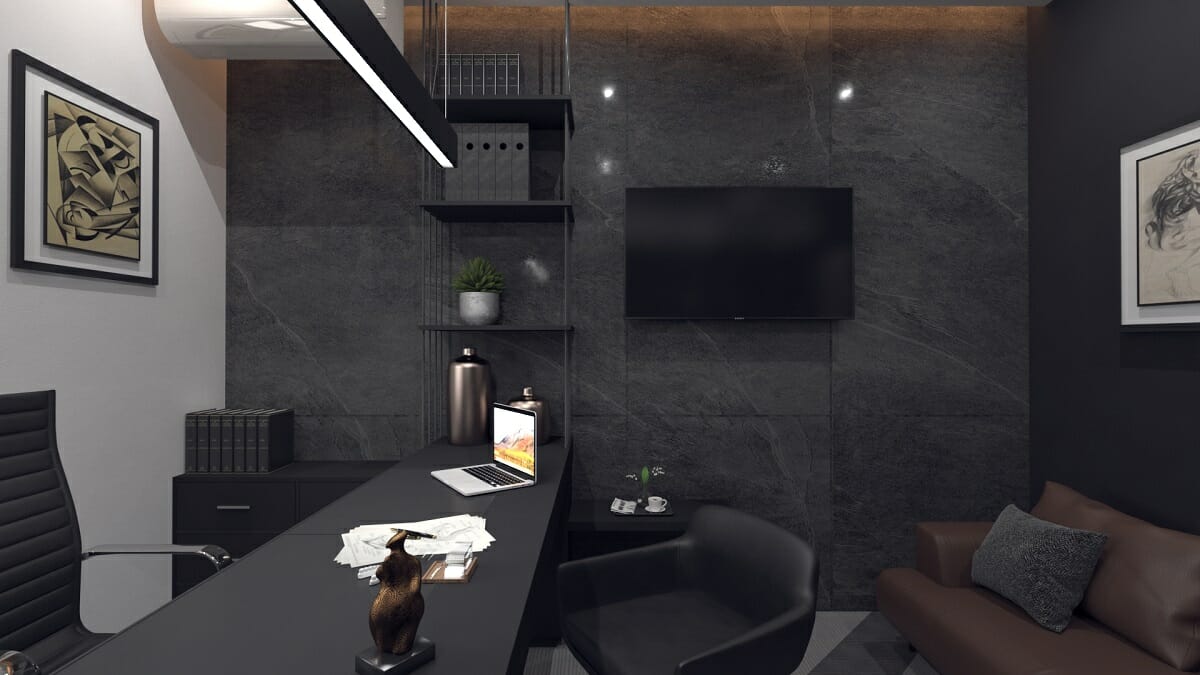 Office by online interior decorator - Nikola P