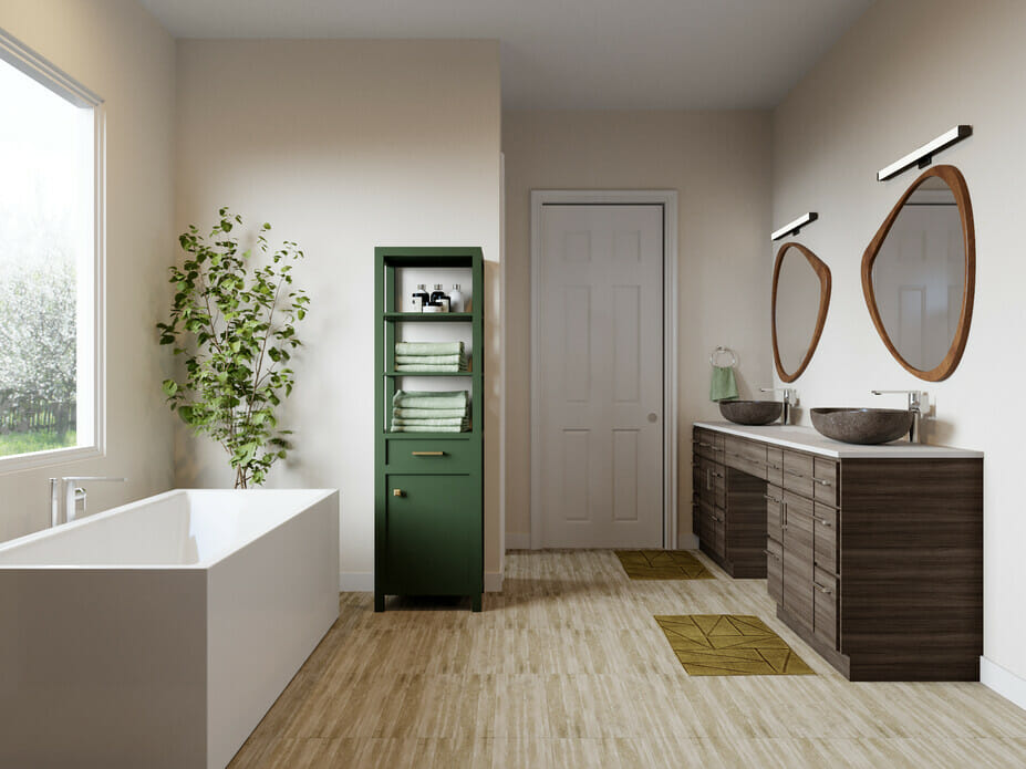 Peaceful mid-century modern bathroom ideas - Casey H