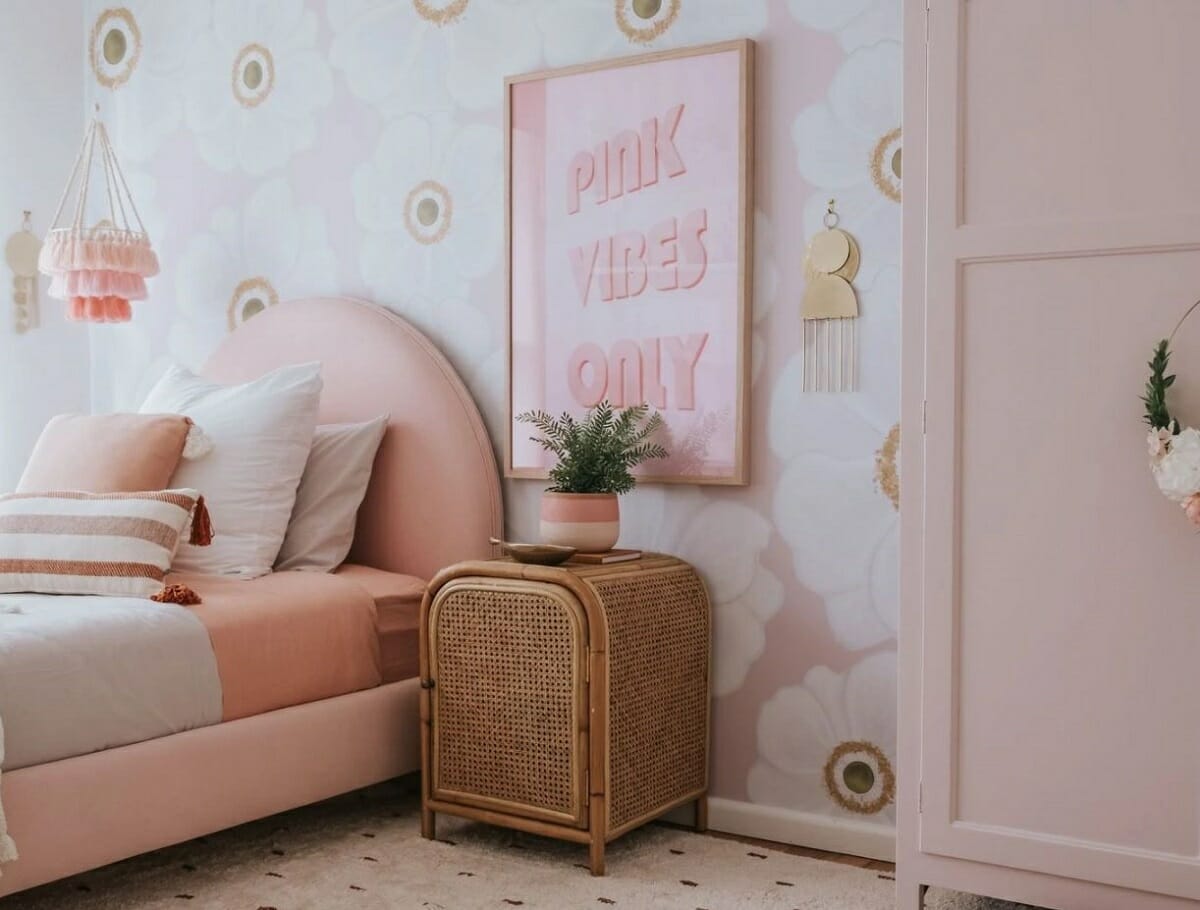 Before & After: Cute Girly Pink Bedroom Transformation
