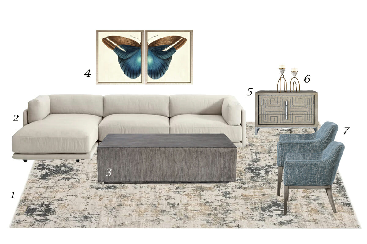 Top picks for elegant living room design by Decorilla
