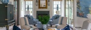 Transitional living room by Lexington KY interior designers