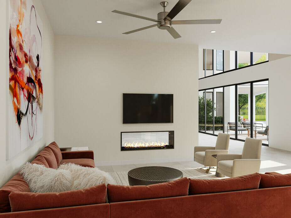 cozy modern minimalist living room - Wanda P