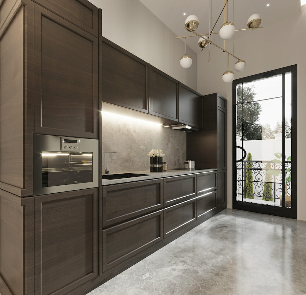 luxury kitchen cabinets by Decorilla designer, Nathalie I.