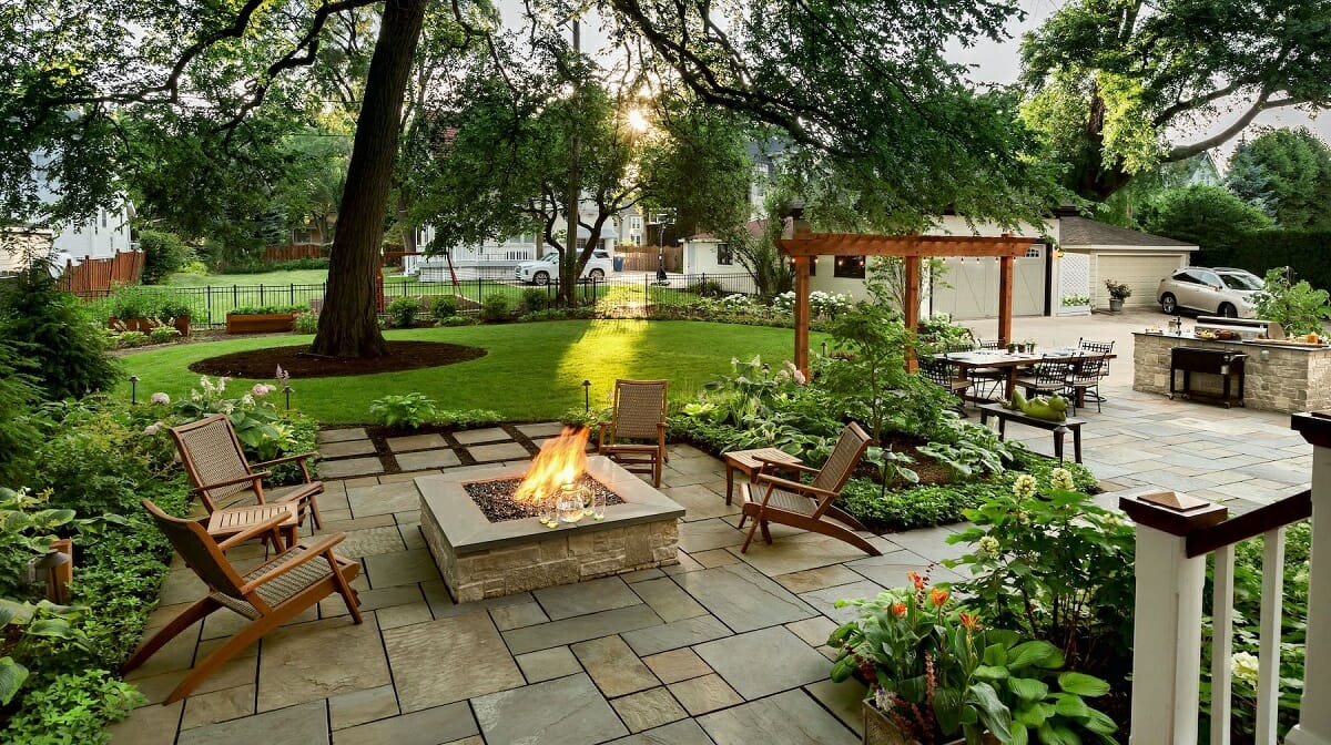 Backyard patio designers near me KDLandscape