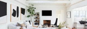 Black and white home interior my domaine
