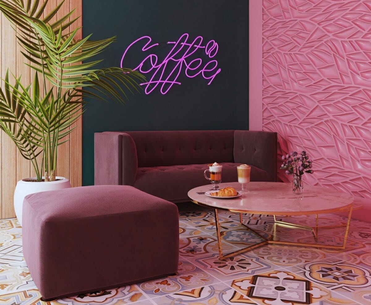 Cafe with a retro interior deisgn - Shofy D