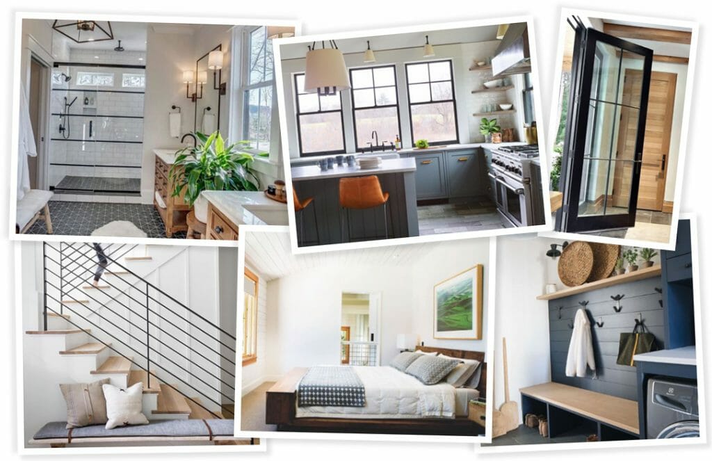 Before & After: Modern Rustic Lake House Interior Design - Decorilla ...