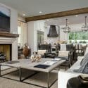 Living room by one of the top Grand Rapids interior designers - Mariko K