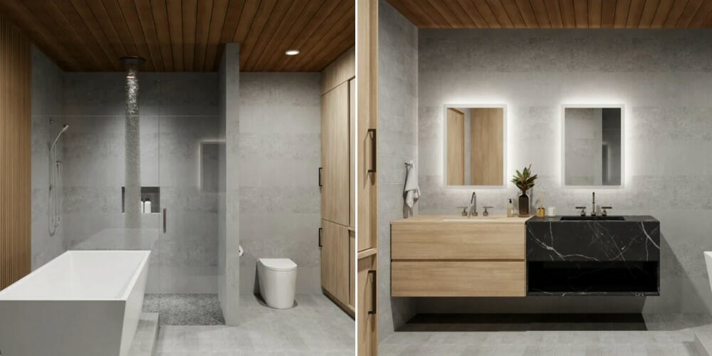 Modern Balinese bathroom interior design - Courtney B