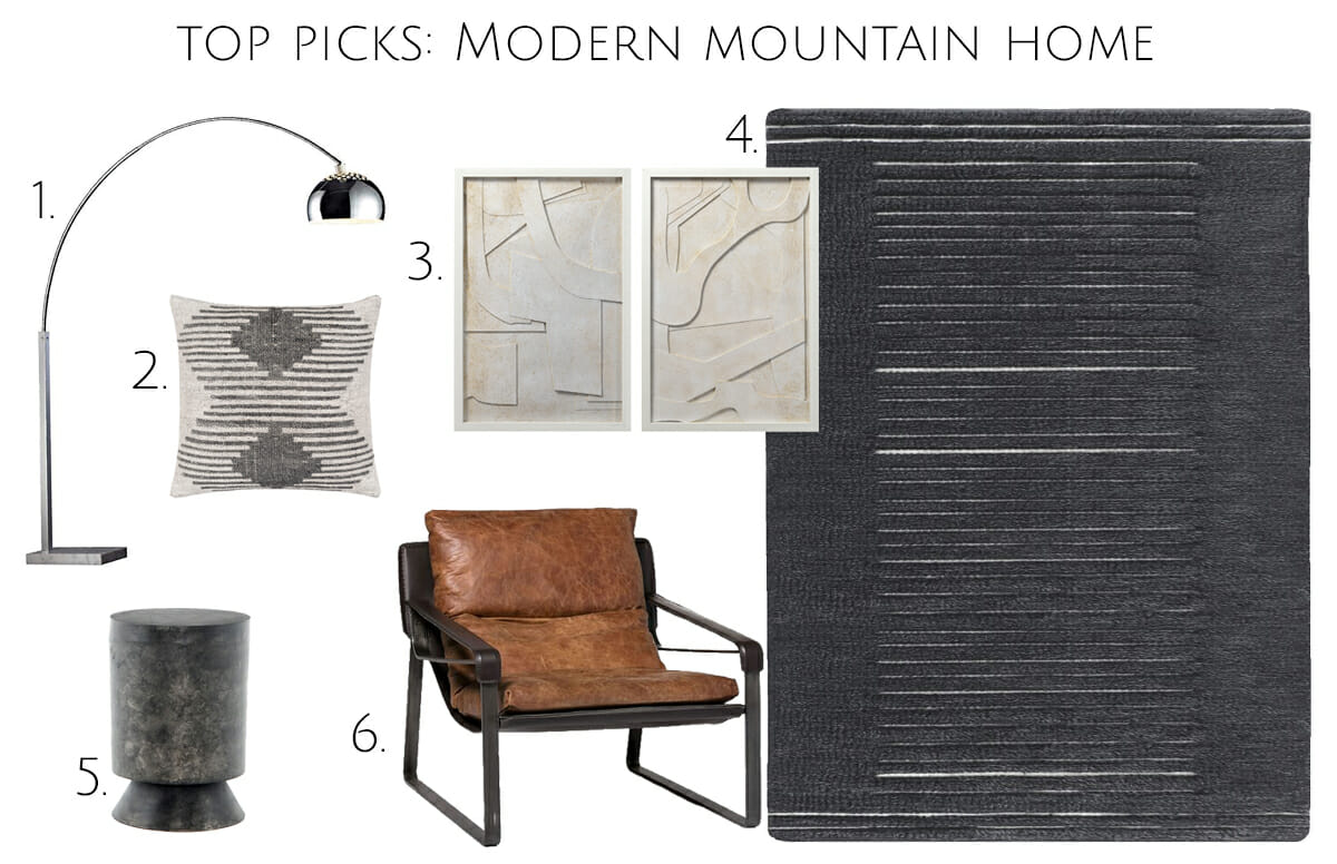 Modern mountain home interior