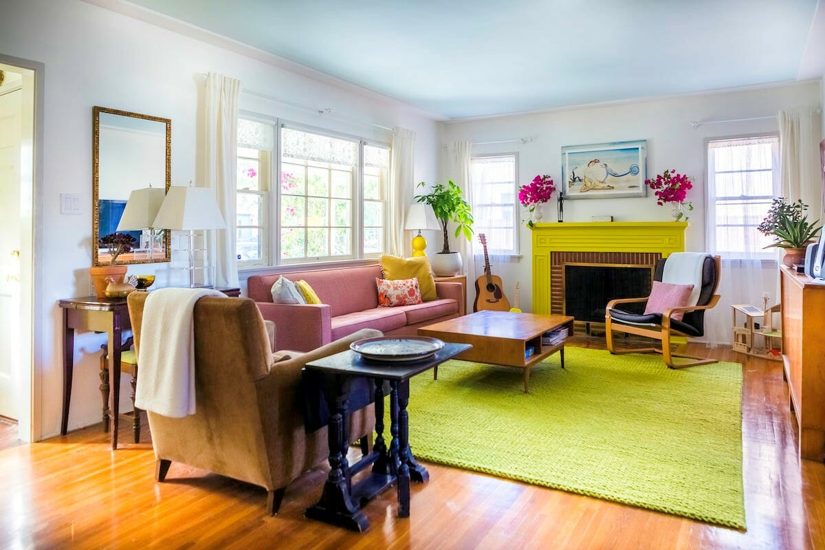 Retro style interior design living room - Decorilla