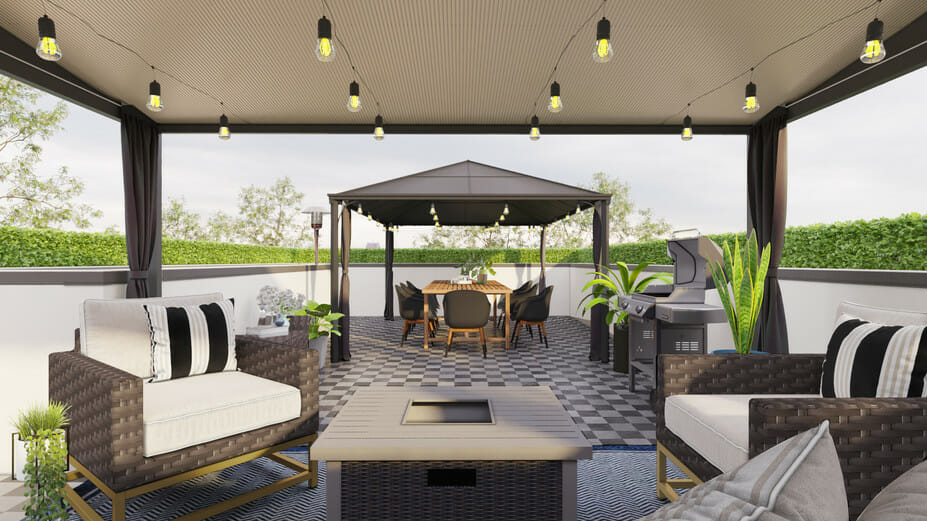 Rooftop deck by patio design companies near me - Sarah M.