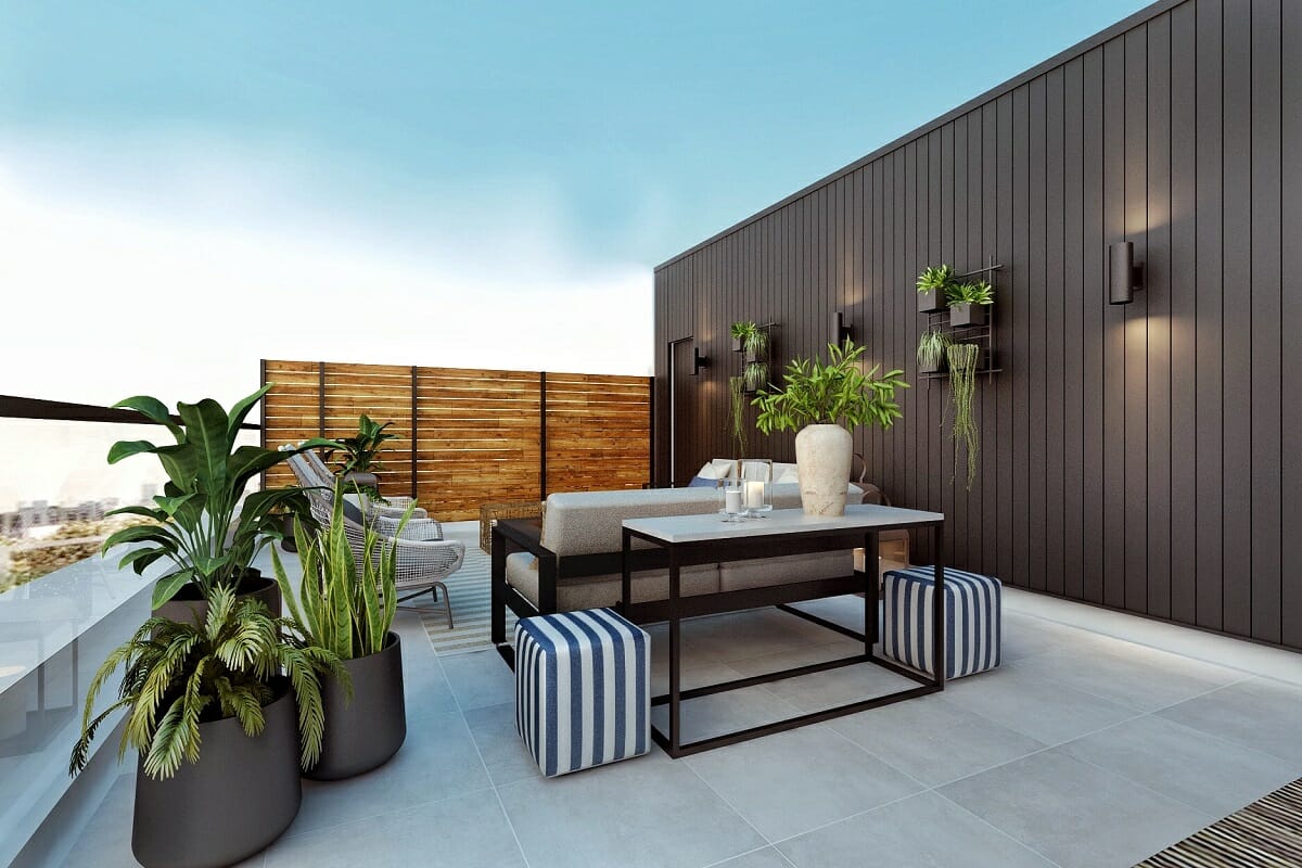 Rooftop patio design by design companies near me Ibrahim H