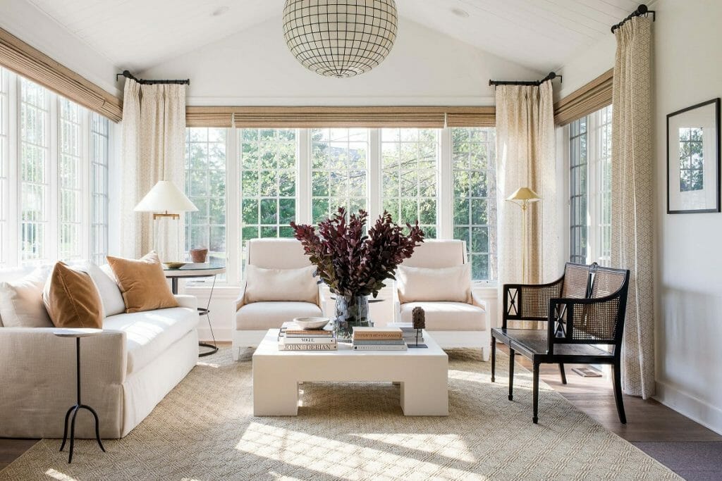 Before & After: Relaxing Sunroom Interior Design - Decorilla Online ...
