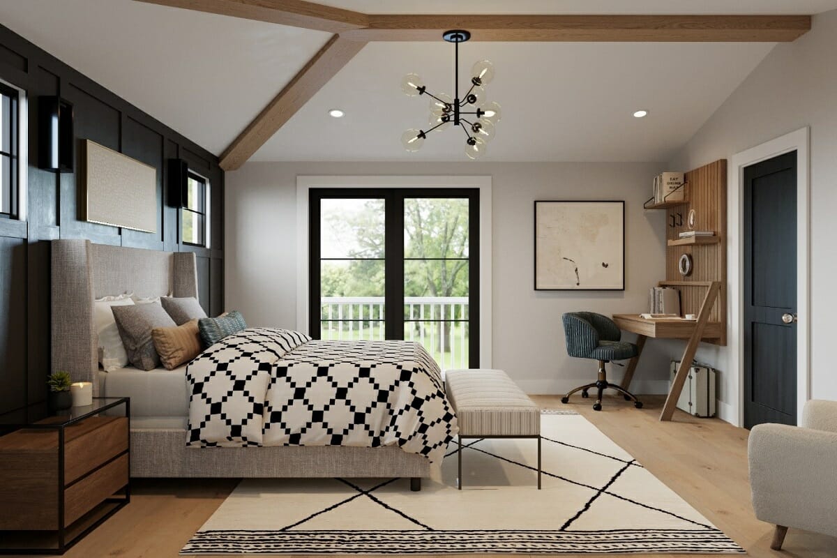 Wilmington NC bedroom interior design - Courtney B