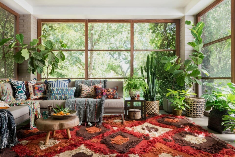 How to Place Green Rugs In Every Room in Your Home