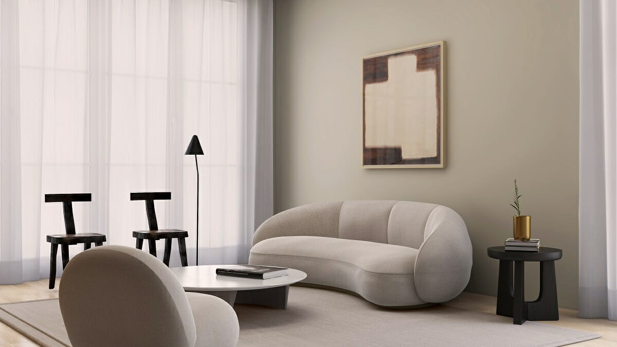 Classy living room vs a family room - Anna Y