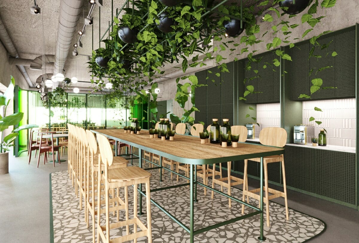 Commercial office restaurant interior - Kristina B