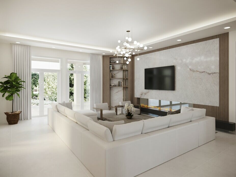 Elegant and a comfy living room versus family room aesthetics - Laura A