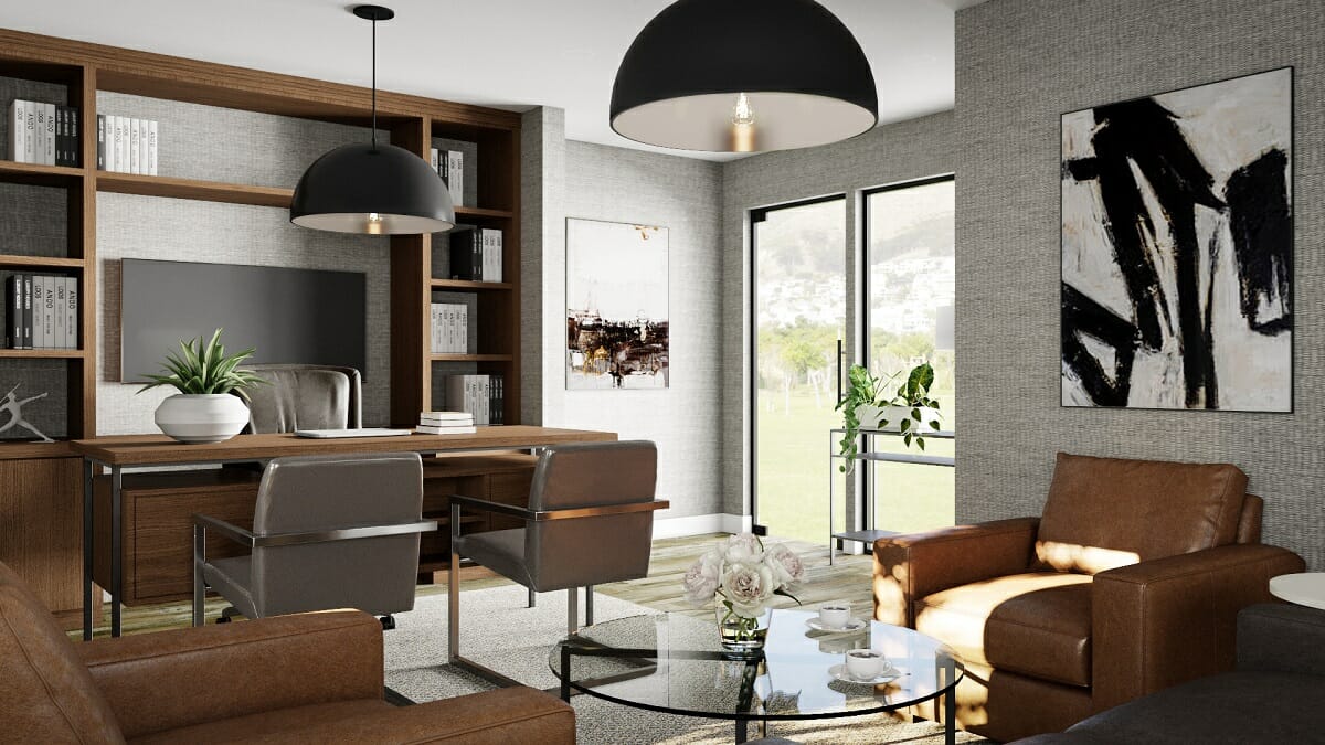 Home office virtual interior design by Selma Arapcic