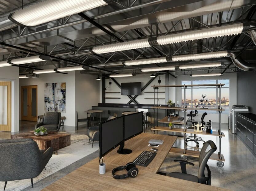Industrial office design Theresa G