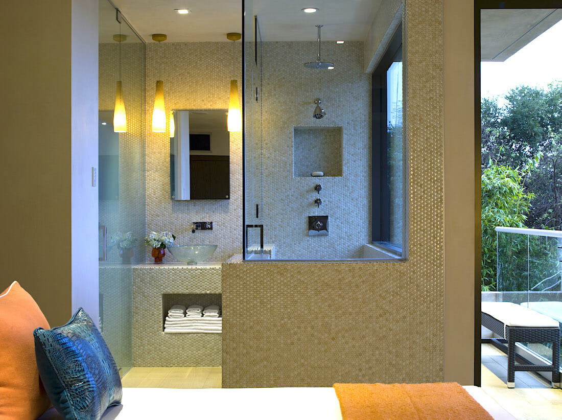 Master shower ideas by Decorilla designer, Lori D.