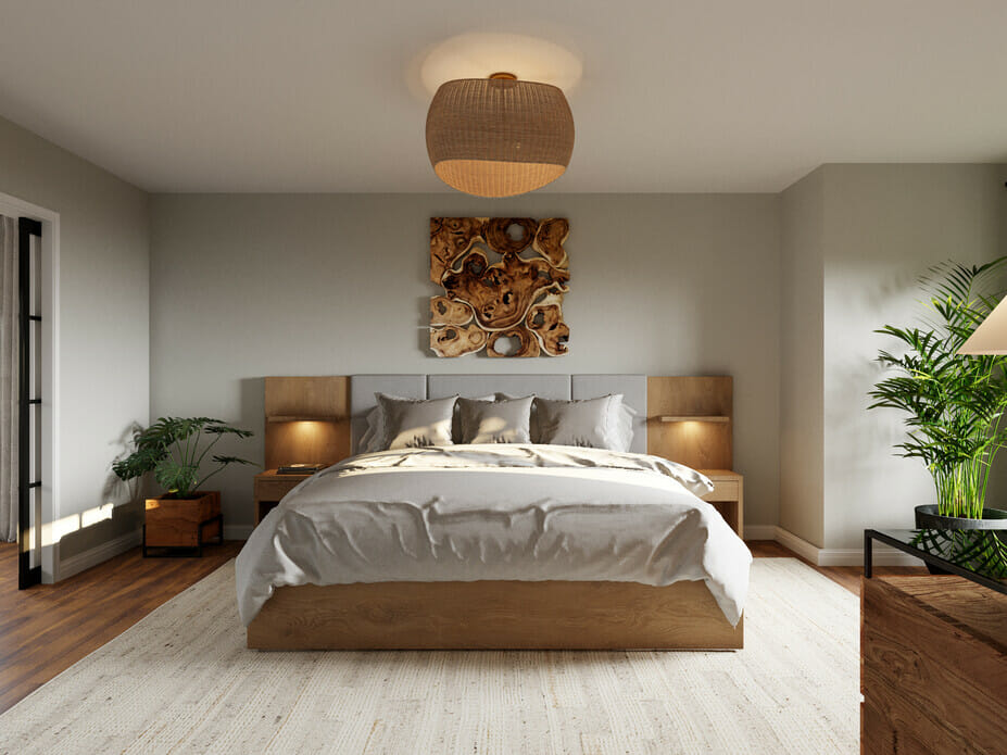 Modern bohemian bedroom decor
