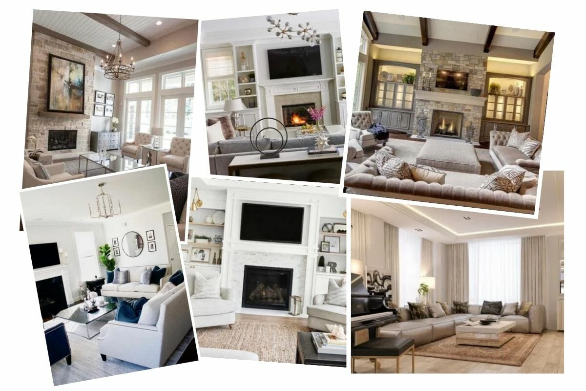 Neutral living room inspiration board