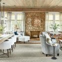 Transitional rustic living rooms