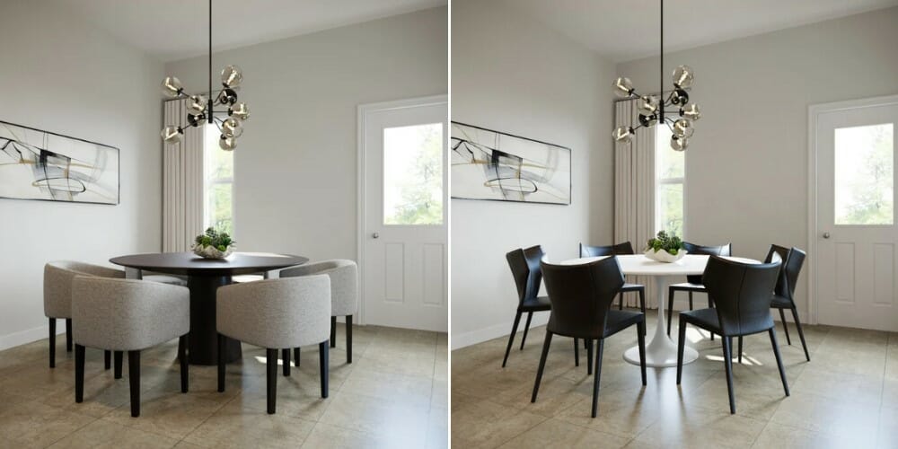 Black and white dining room - wanda P