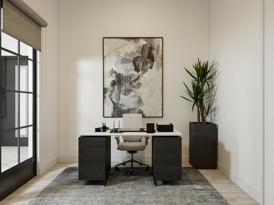 Contemporary home office interior
