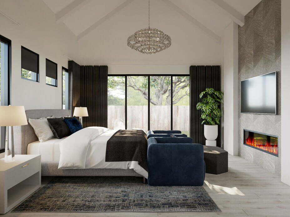 Contemporary style bedroom
