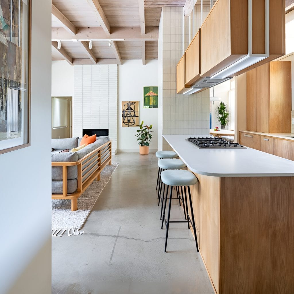 Mid-century modern kitchen by Decorilla designer, Jamie M.