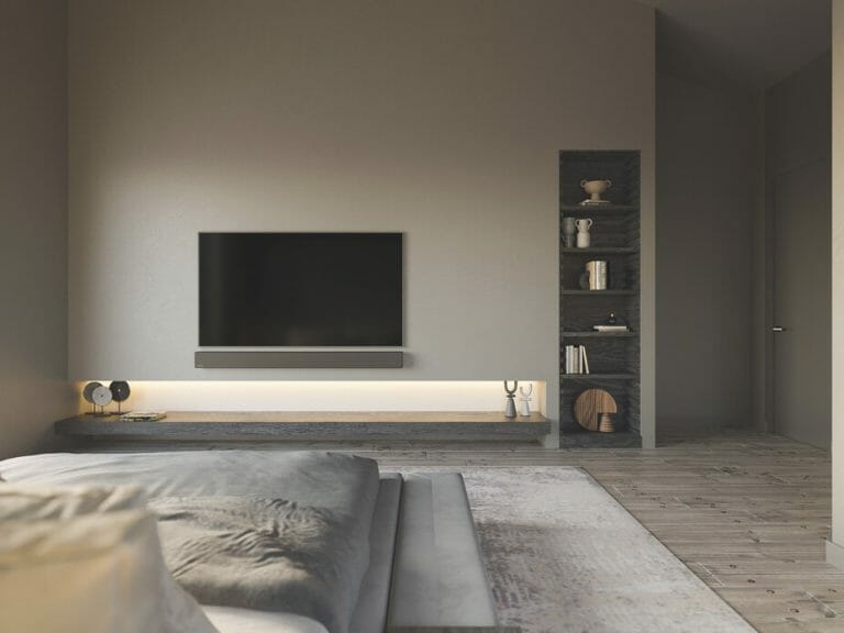 Before & After: Minimalist Masculine Bedroom and Den - Decorilla Online ...