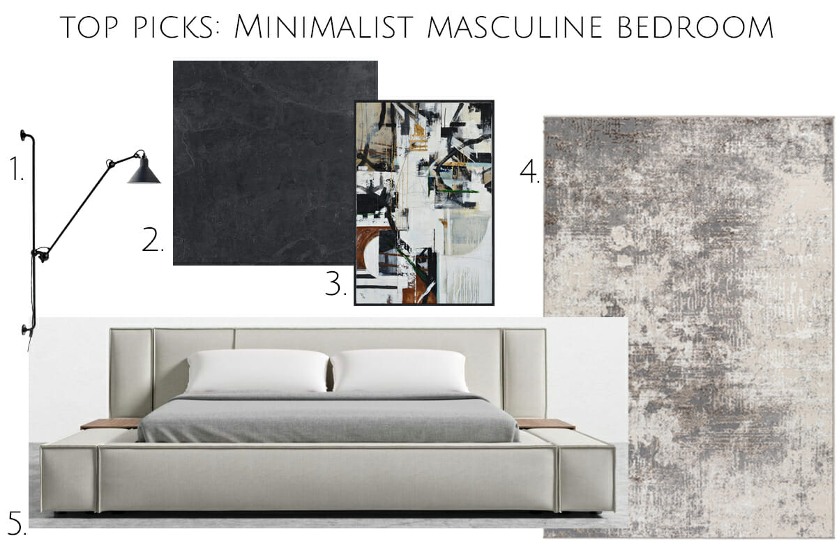 Minimalist masculine bedroom top picks