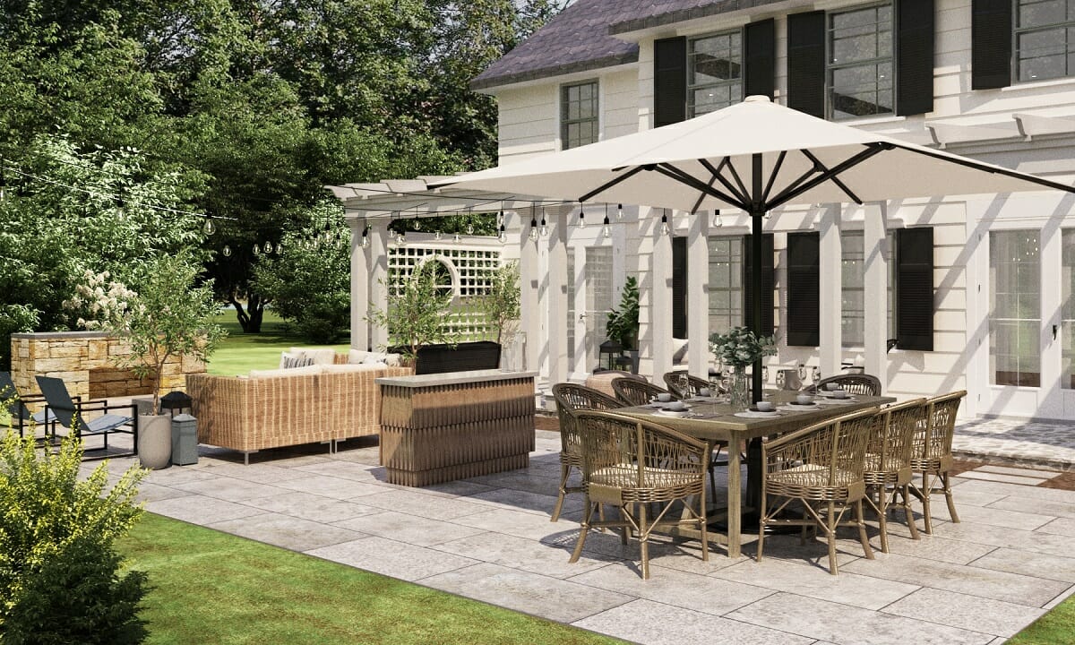 Outdoor chic by patio designer Aida A