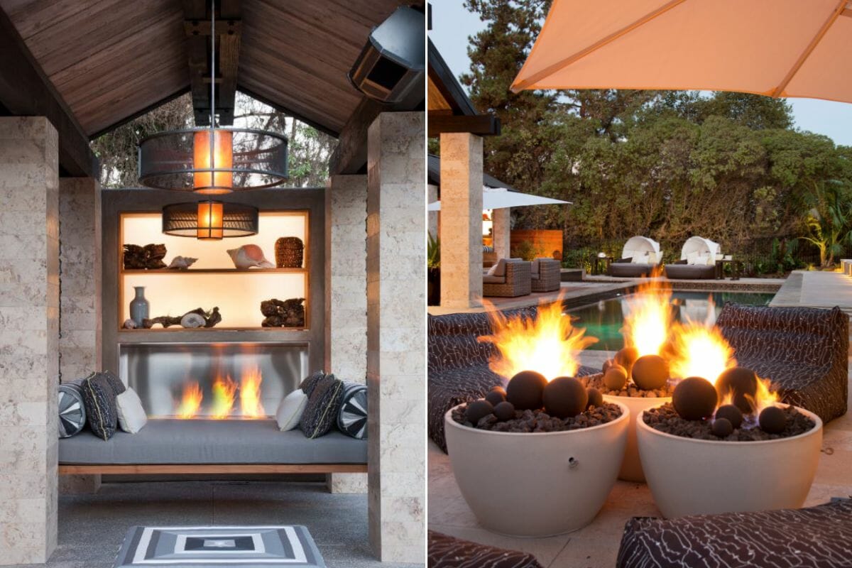 Outdoor firepit seating ideas - Lori Gentile