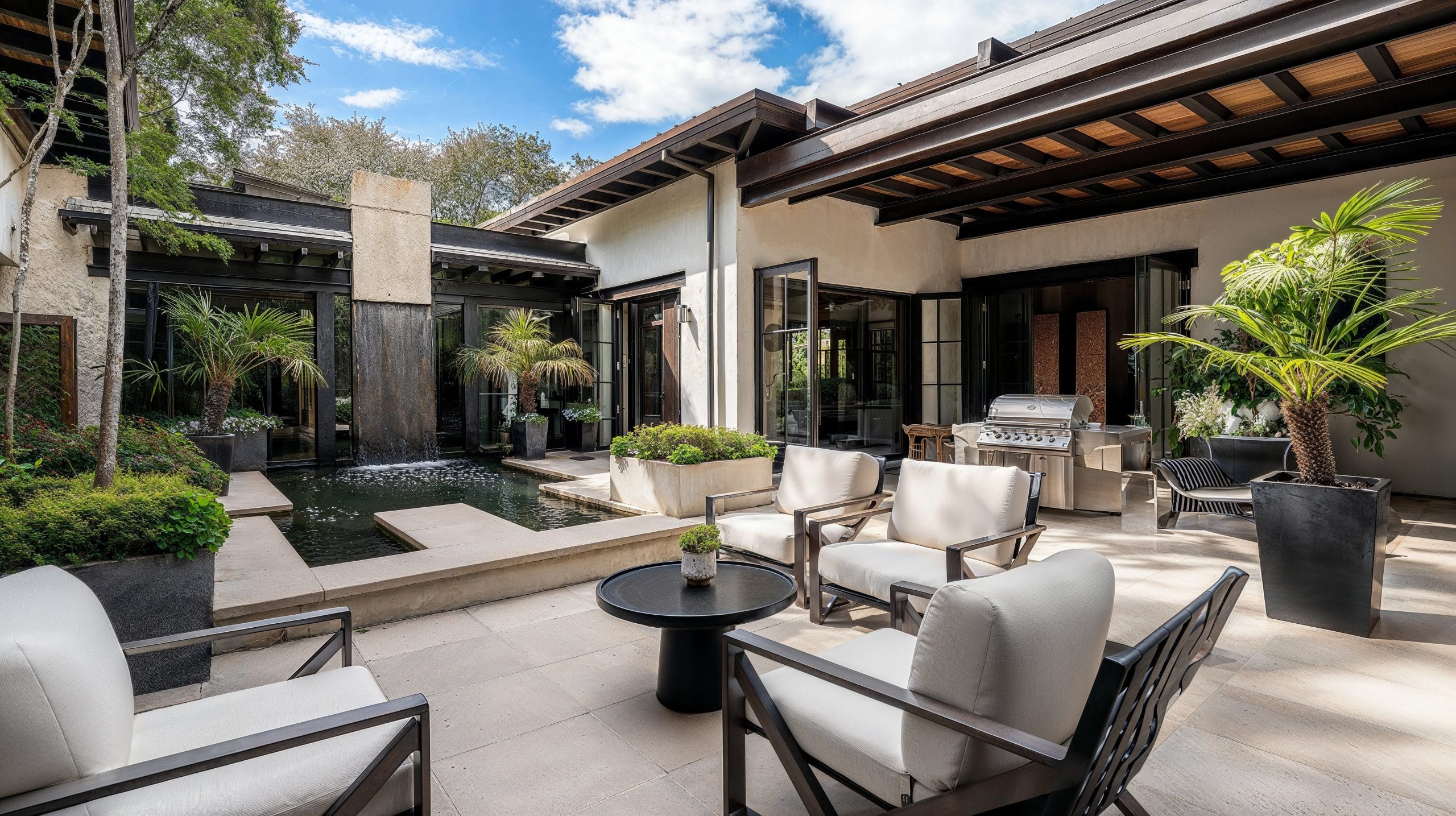 Before & After: Tranquil Outdoor Living Spaces with a Pool